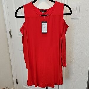 NWT Adrianna Papell Vibrant Red Top, Medium